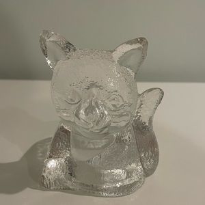 Partylite Fox glass tea light
